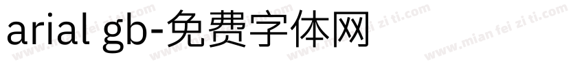 arial gb字体转换